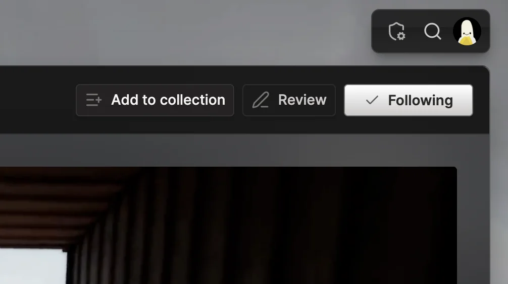 The Add to collection button on a player.gg game page, next to Review and Following.