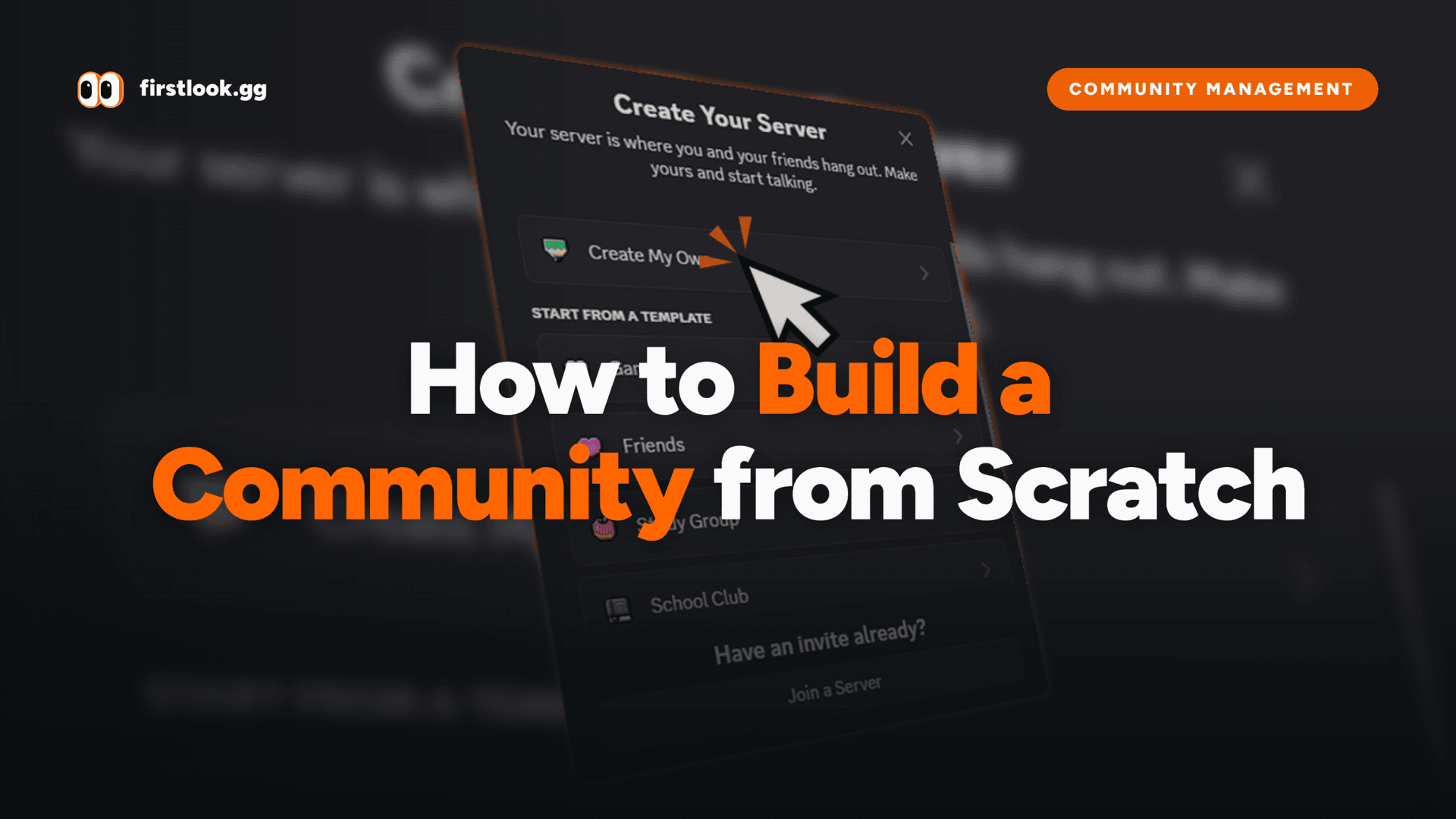 How to build a game community from scratch